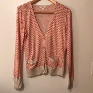 CASLON heart print cardigan